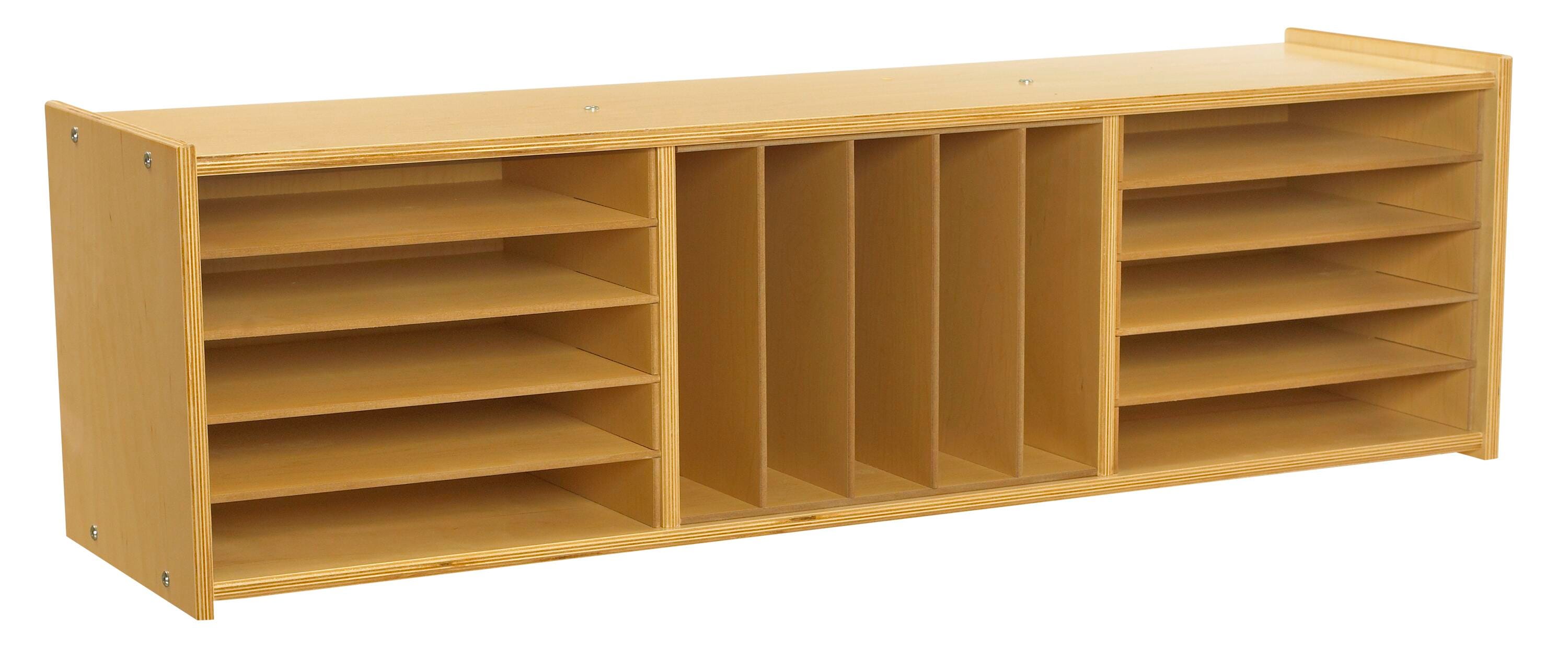 Childcraft ABC Furnishings Sectional Inserts for 3-Shelf Storage Unit, 18 Pieces, 46-3/4 x 11-3/8 x 12 Inches 1526311